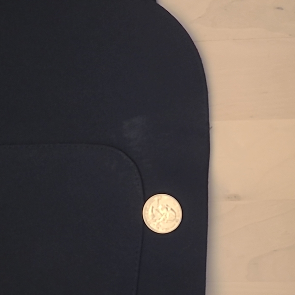 1970s VTG Levi's Sta-Prest Navy Acrion Suit Jacket with Gold Buttons - Picture 7 of 17